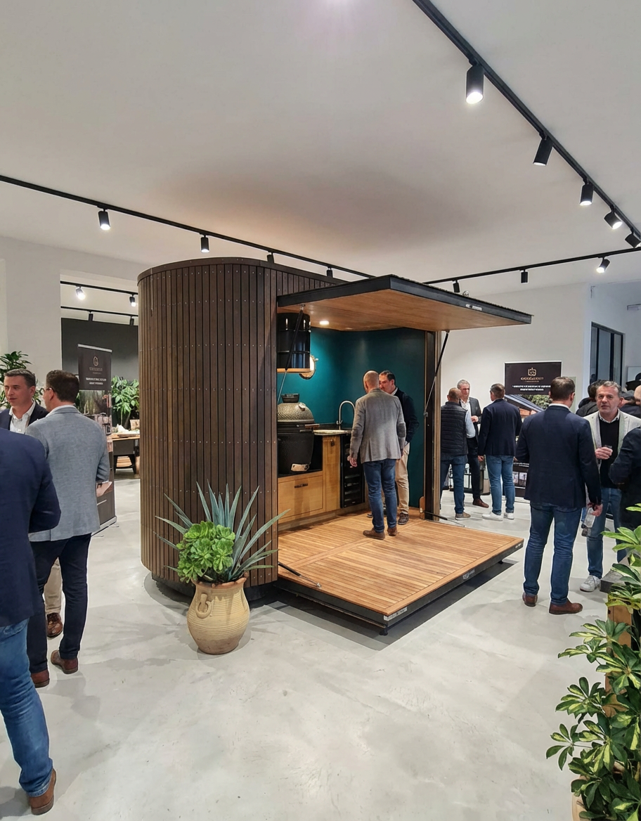 Yunke in de showroom